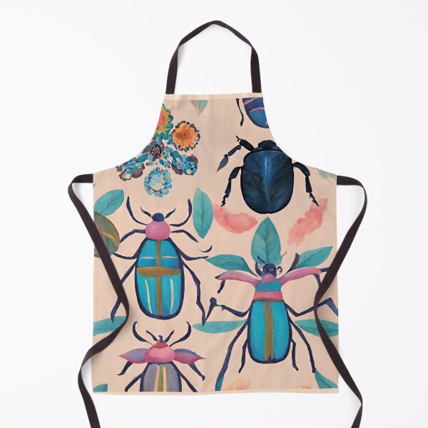 Item preview, Boho Abstract Imaginary Insects Bugs Floral Folk Art Pattern gift for nature lover designed and sold by CORINNE W.