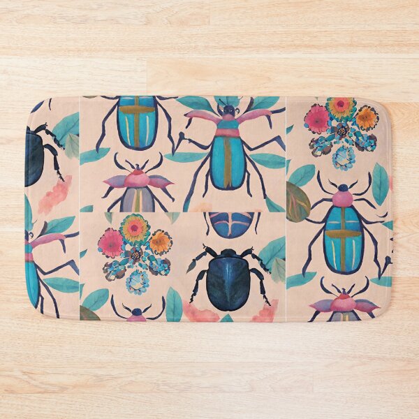 Item preview, Boho Abstract Imaginary Insects Bugs Floral Folk Art Pattern gift for nature lover designed and sold by CORINNE W.
