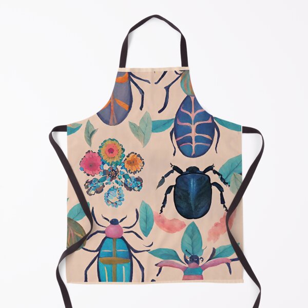 Item preview, Boho Abstract Imaginary Insects Bugs Floral Folk Art Pattern gift for nature lover designed and sold by CORINNE W.