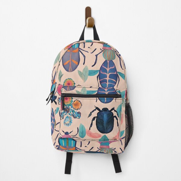 Item preview, Boho Abstract Imaginary Insects Bugs Floral Folk Art Pattern gift for nature lover designed and sold by CORINNE W.