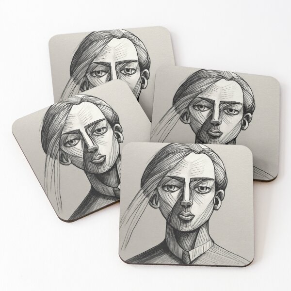 Item preview, Surrealist portrait of a man designed and sold by ErzaProducts.