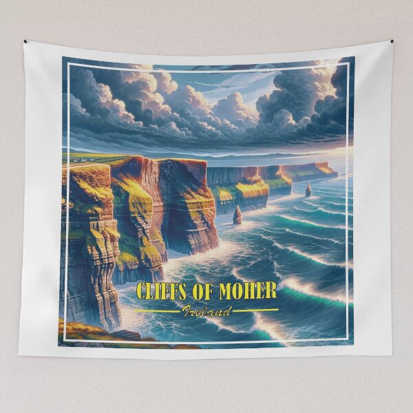 Item preview, Stormy Irish Cliffs designed and sold by Era-of-Traveler.