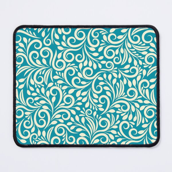 Item preview, Floral shape blue yellow indian design pattern designed and sold by creativekrish.