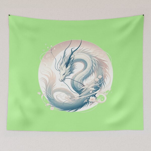Item preview, Elegant Serenity: Mythical Dragon Dance designed and sold by CoussaZau.