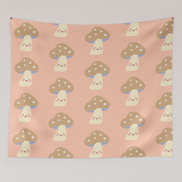 Item preview, Cute Happy Mushroom Cottagecore Aesthetic designed and sold by elunemori.