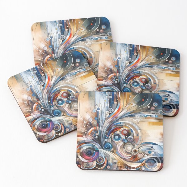 Item preview, Swirling Futuristic Cosmos: Artistic Wall Print designed and sold by mymagicstoreus.