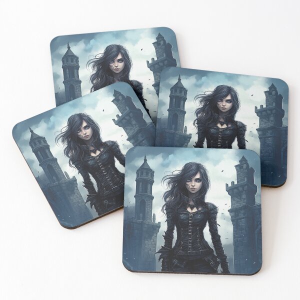 Item preview, Goth Girl In Castle Ruins designed and sold by Bitware.