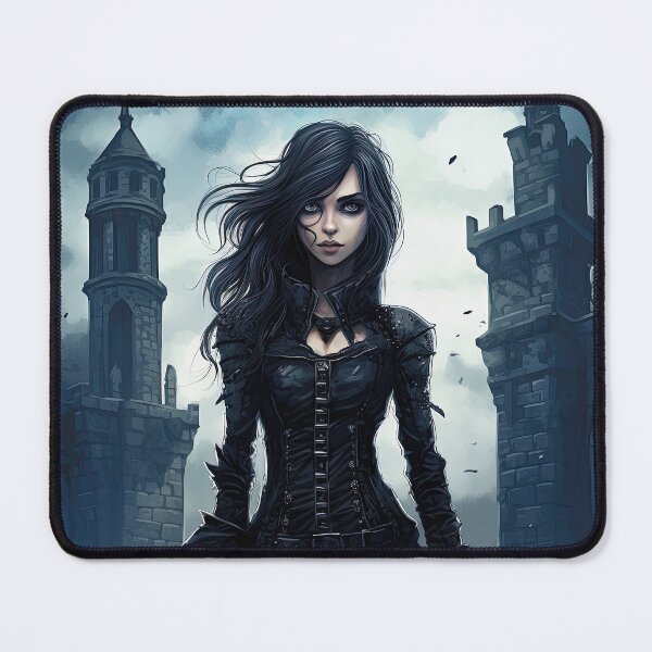 Item preview, Goth Girl In Castle Ruins designed and sold by Bitware.