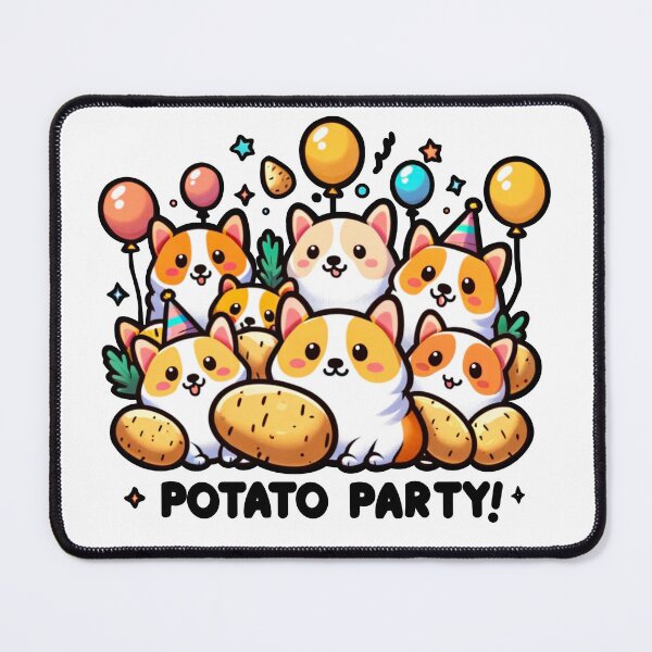 Item preview, Corgi Potato Party designed and sold by peelthelove.