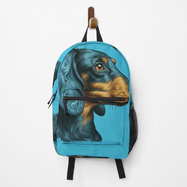 Item preview, Swirly Blue Dachshund Graphic Art designed and sold by Star-Fragment.