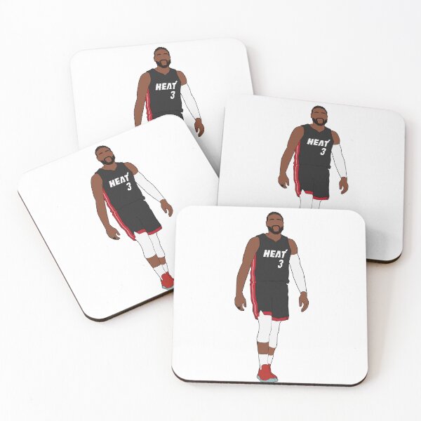 Artikelvorschau, Dwyane Wade Heat Minimal entworfen und verkauft von WhelmdStudios .