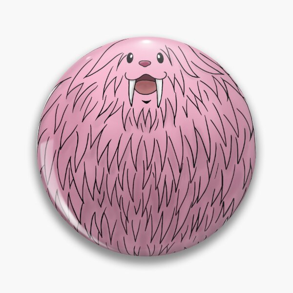 Item preview, hunter intro pink fluffy monster designed and sold by AndiCline.