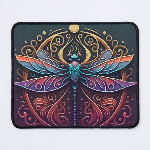 Item preview, Vibrant Stained Glass Dragonfly - Suncatcher designed and sold by DragonRealms.