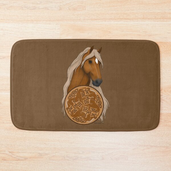Item preview, Flaxen Maned Chestnut Horse with Celtic Knotwork designed and sold by DappledMoon.