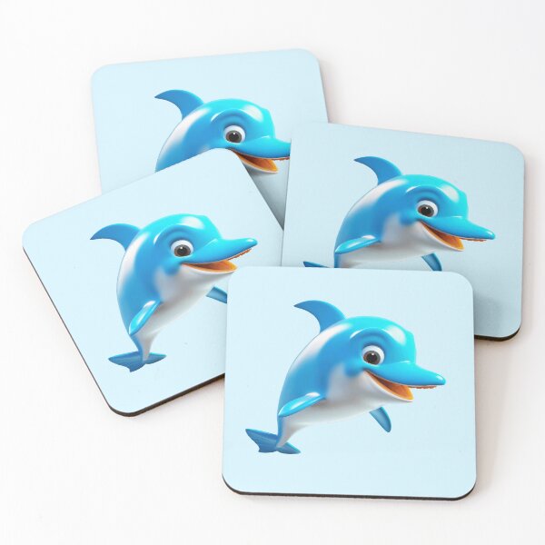 Item preview, Joyful Dolphin Dance - Cute Dolphin Animal Art for Kids designed and sold by lematworks.