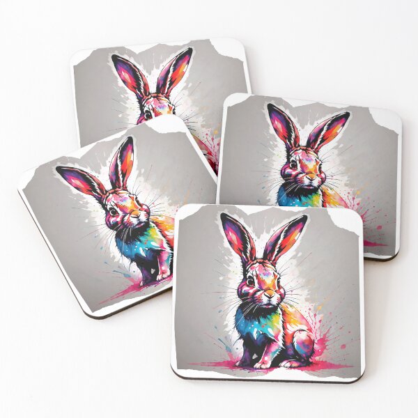 Item preview, Rabbit Paint Splash Artwork  designed and sold by BotunPeony.