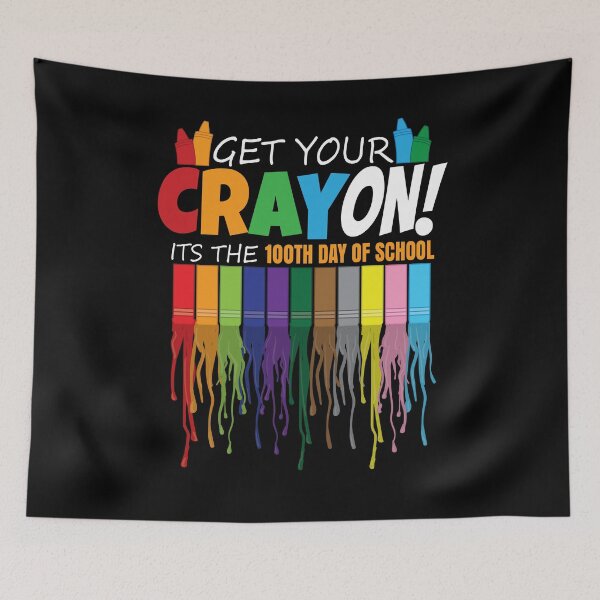 Item preview, Get Your Crayon 100th Day Of School Student Cray On  designed and sold by Kieran Abbott.