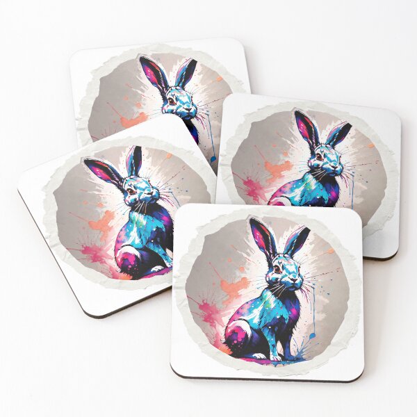 Item preview, Rabbit Paint Splash Artwork  designed and sold by BotunPeony.
