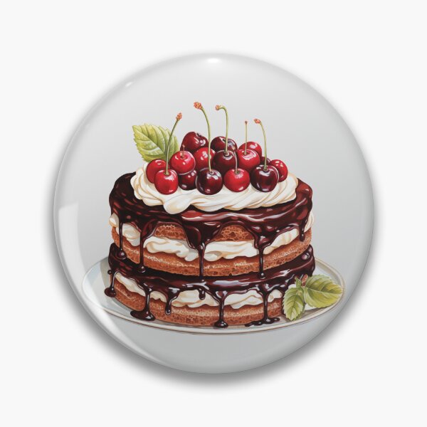 Item preview, Round German Black Forest Cherry Cake designed and sold by Alicia Chee.