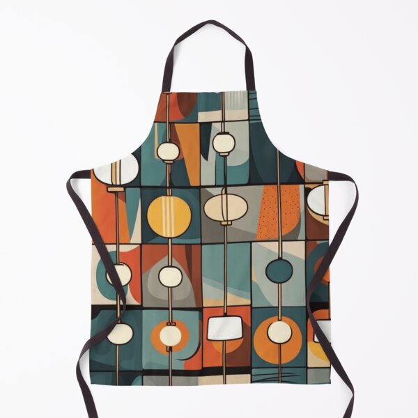 Item preview, Box pattern of Mid century modern hanging lighting, table and floor lamps pattern in a vintage colourful classic style designed and sold by Haiii-Designs.