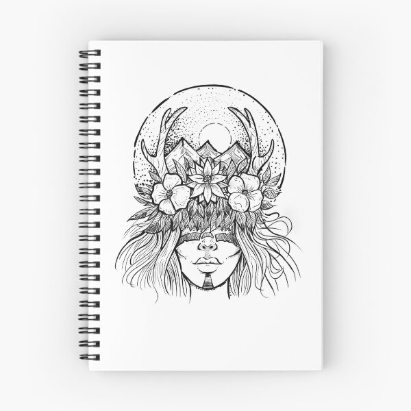 Item preview,  Shaman girl with flower and hornes designed and sold by BlackForge.