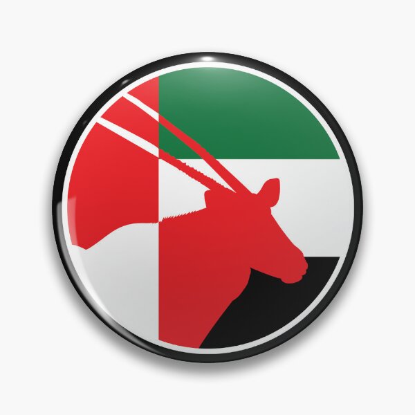 Item preview, United Arab Emirates Arabian oryx Emirati National Animal Flag designed and sold by FlagX.