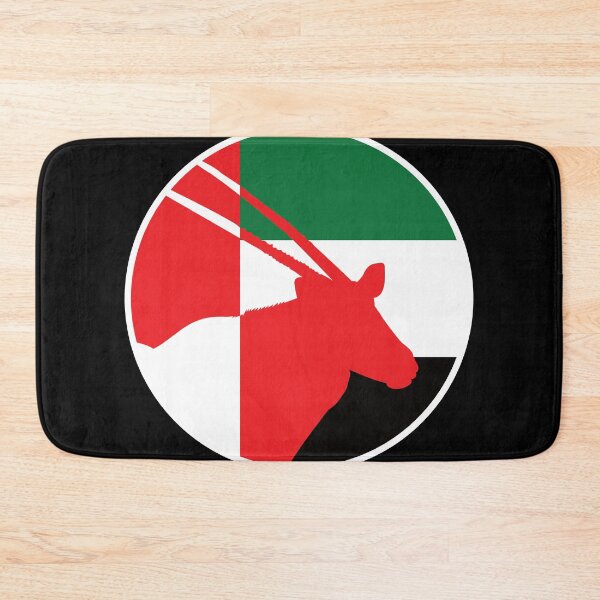 Item preview, United Arab Emirates Arabian oryx Emirati National Animal Flag designed and sold by FlagX.