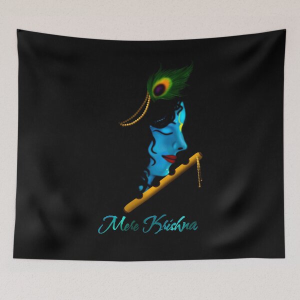 Item preview, Krishna Blue - shri krishna - Hare Krishna Hare Ram designed and sold by stayartsy07.
