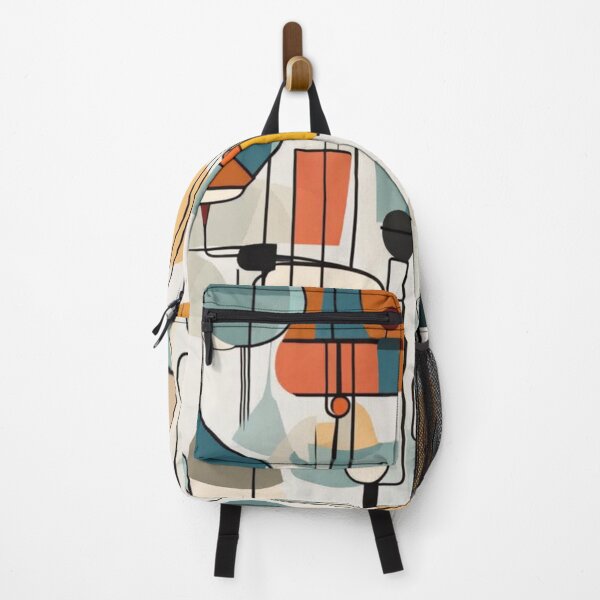 Item preview, A pattern of abstract Mid century modern hanging lighting, table and floor lamps pattern in a vintage colourful classic style designed and sold by Haiii-Designs.
