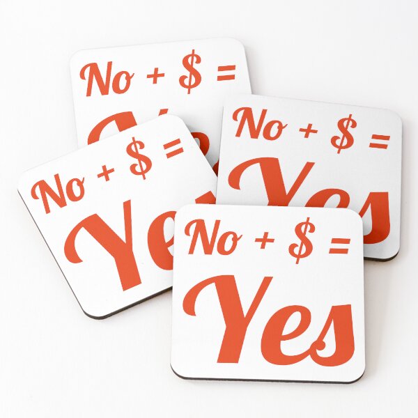 Item preview, No + $ = Yes designed and sold by DesignsMjB.