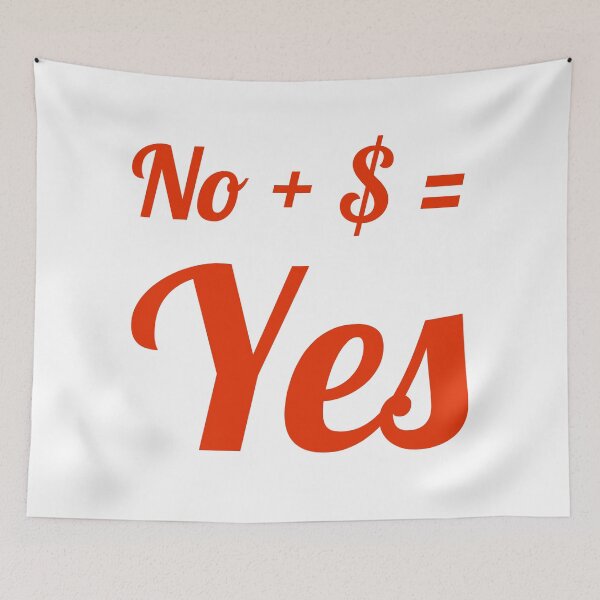 Item preview, No + $ = Yes designed and sold by DesignsMjB.