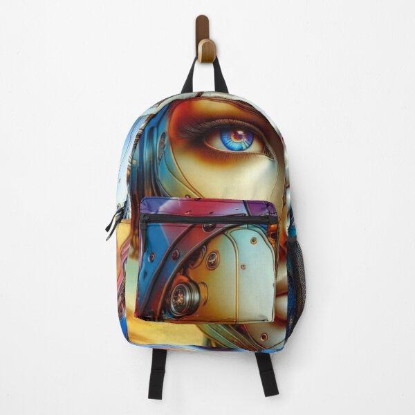 Item preview, Captivating Meet Cyborg Allyssa Visage in Sunset Hues designed and sold by mymagicstoreus.
