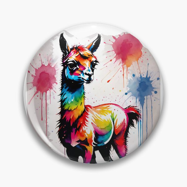 Item preview, Llama Paint Splash Artwork  designed and sold by BotunPeony.