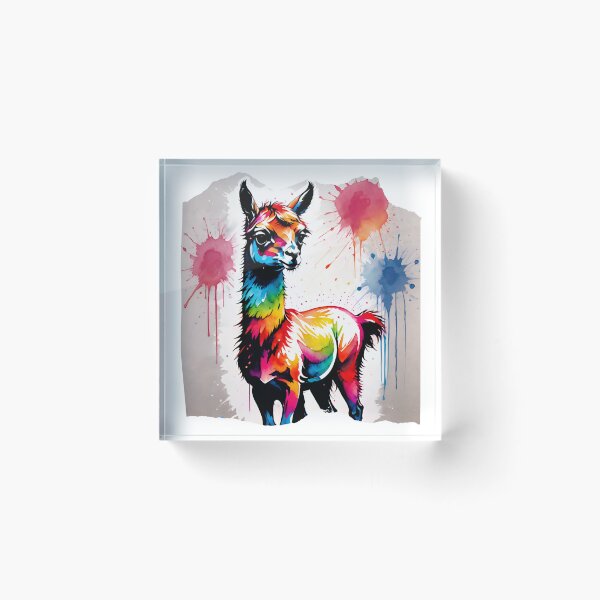 Item preview, Llama Paint Splash Artwork  designed and sold by BotunPeony.