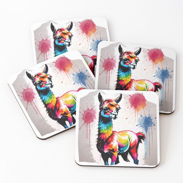 Item preview, Llama Paint Splash Artwork  designed and sold by BotunPeony.