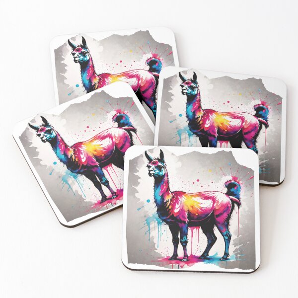 Item preview, Llama Paint Splash Artwork  designed and sold by BotunPeony.