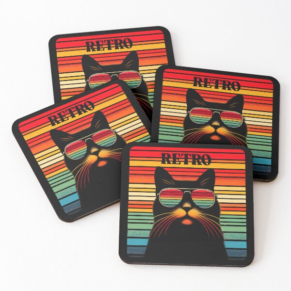 Item preview, Retro Vibes Cool Cat Sunglasses designed and sold by inkArtistryfine.