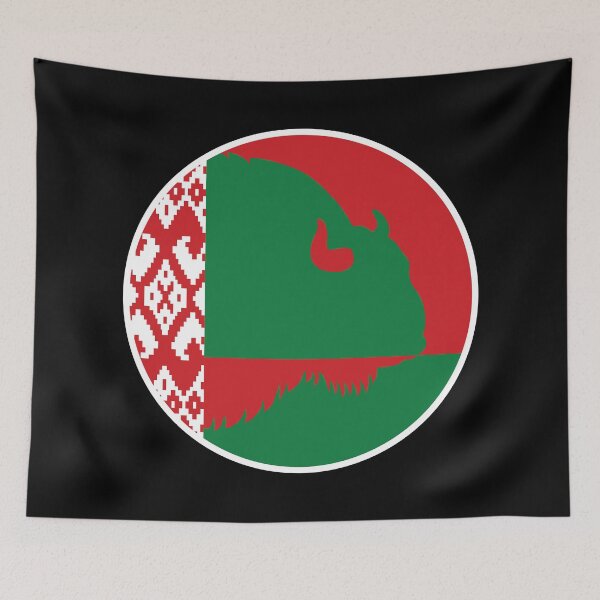 Item preview, Belarus Wisent Zubr Belarusian National Animal Flag designed and sold by FlagX.