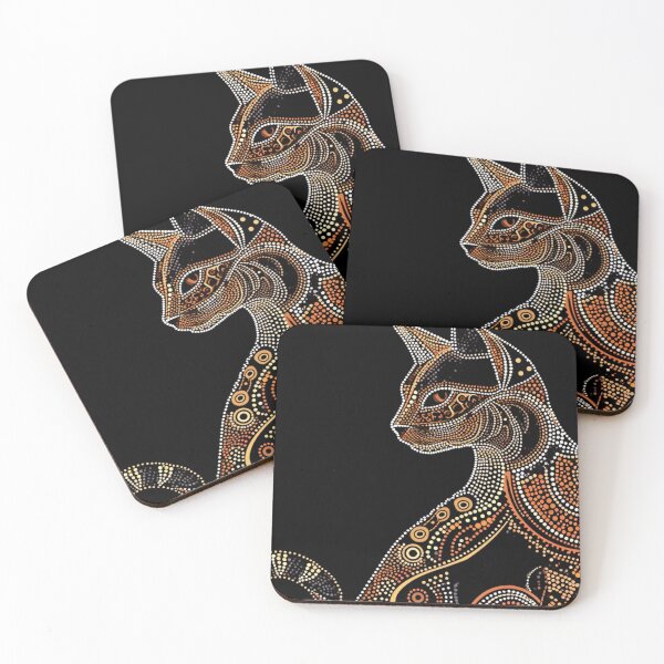 Item preview, Aboriginal Dot Art Feline Grace designed and sold by Nicholas Panek.