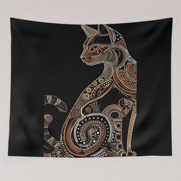 Item preview, Aboriginal Dot Art Feline Grace designed and sold by Nicholas Panek.