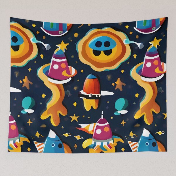 Item preview, Psychedelic, space themed , Abstract designed and sold by ratchawoot.