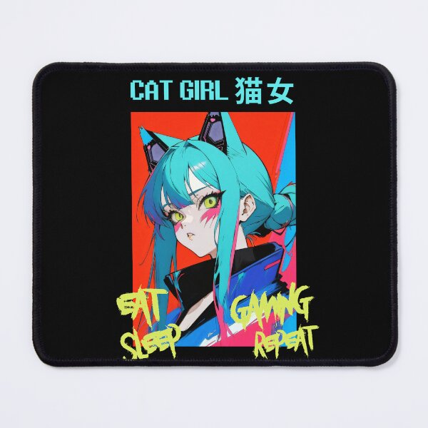 Item preview, Cat Girl Eat Sleep Gaming Repeat designed and sold by deathanarchy.