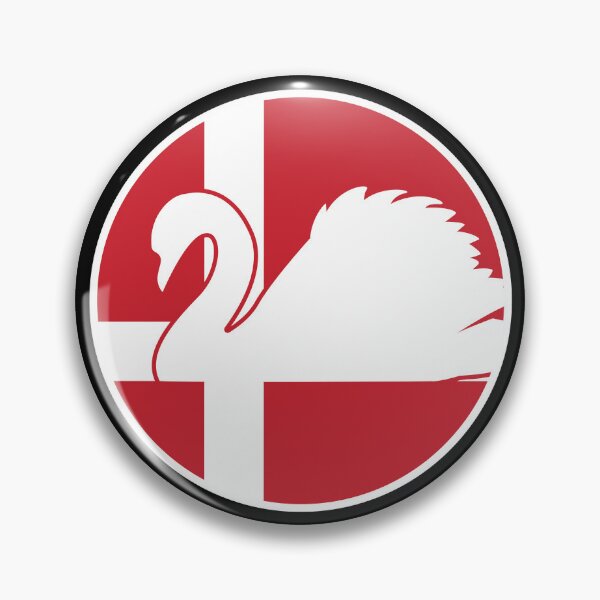 Item preview, Denmark Swan Danish National Animal Flag designed and sold by FlagX.