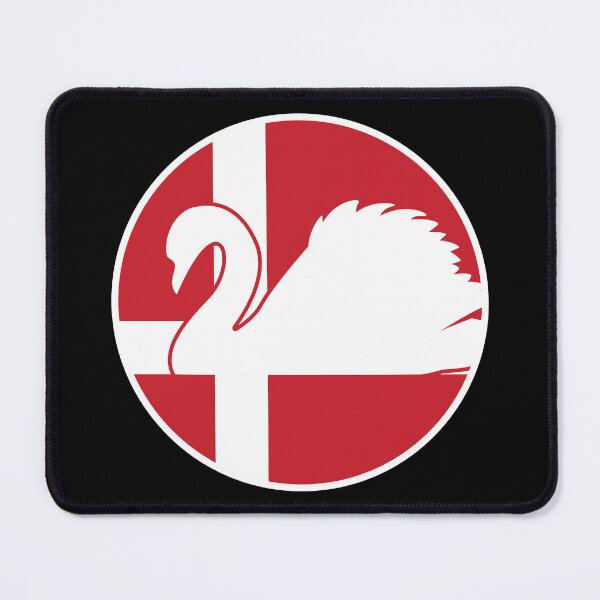 Item preview, Denmark Swan Danish National Animal Flag designed and sold by FlagX.