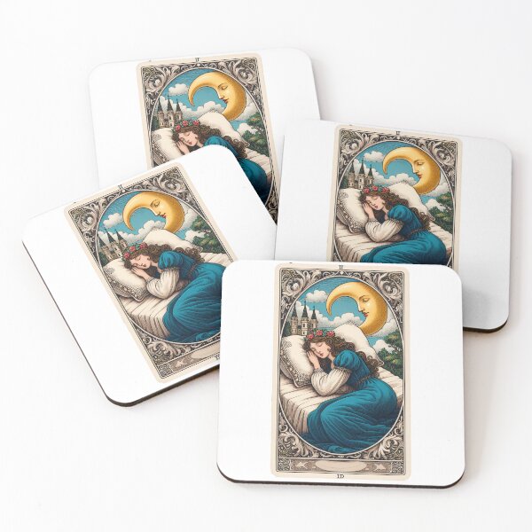 Item preview, Sleeping beauty mystical tarot card art  designed and sold by WindInMay.