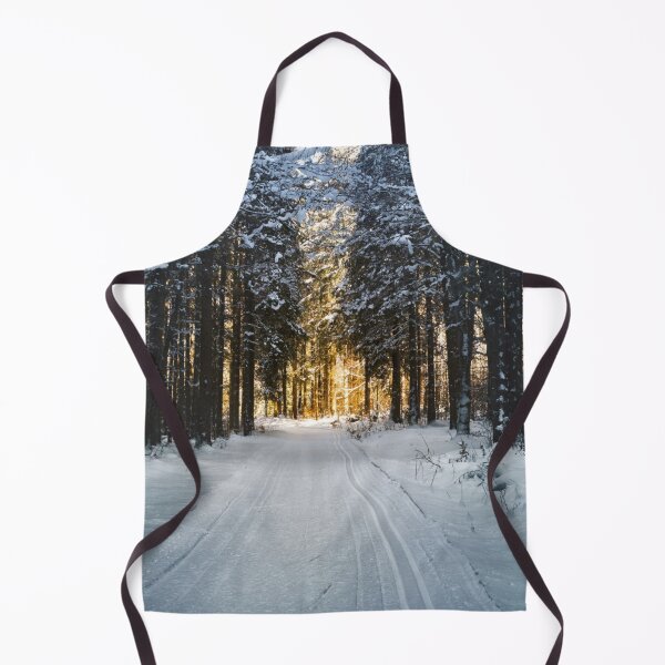 Item preview, Winter Road With Trees On The Side Covered With Snow designed and sold by Vicky021.