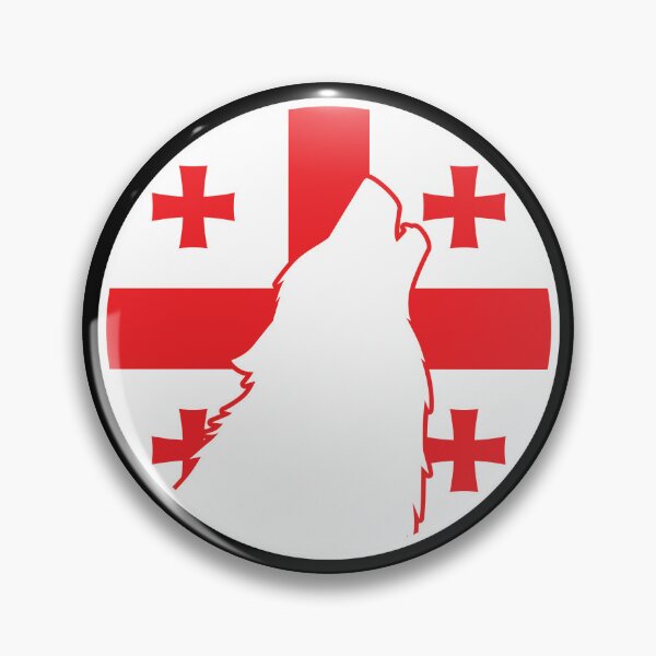 Item preview, Georgia Wolf Georgian National Animal Flag designed and sold by FlagX.