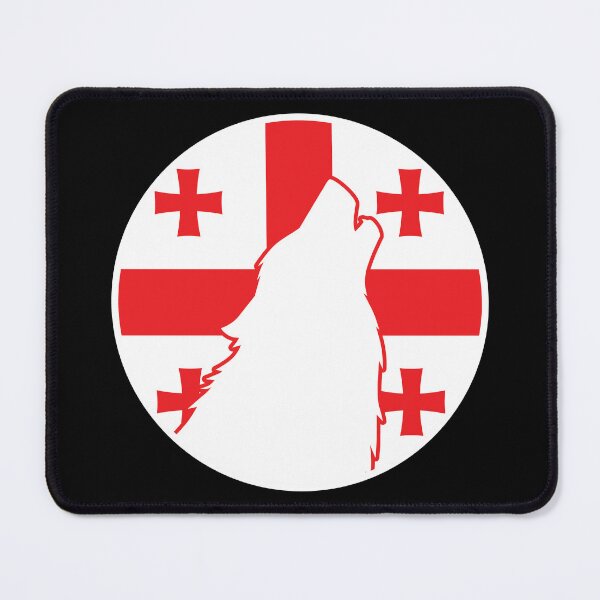 Item preview, Georgia Wolf Georgian National Animal Flag designed and sold by FlagX.