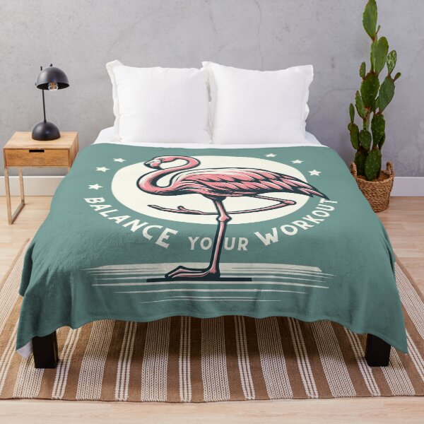 Item preview, Yoga Flamingo - Balance Your Workout designed and sold by FlamingoVibes.