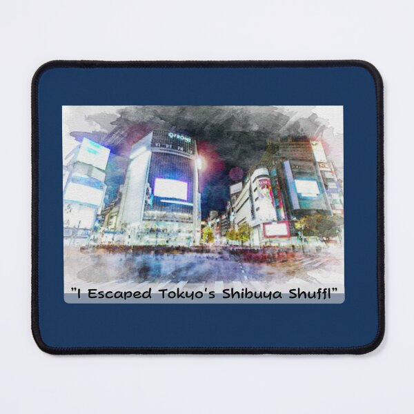 Item preview, "I Escaped Tokyo's Shibuya Shuffle" Funny Tee designed and sold by Wabi-SabiStudio.